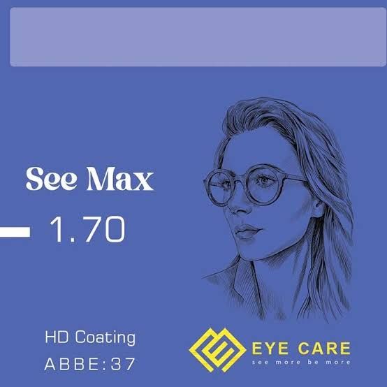 عدسی فشرده see max 1.7 1.70 HD Coating / ABBE: 37
