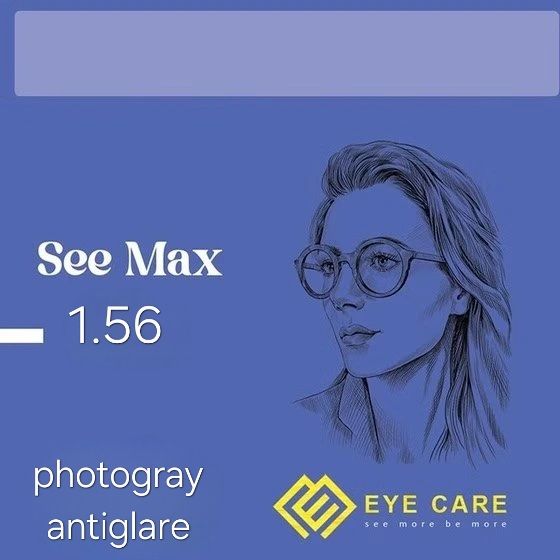 عدسی فتوکرومیک دودی به همراه پوشش رانندگی see max1.56 See max photo Antiglare