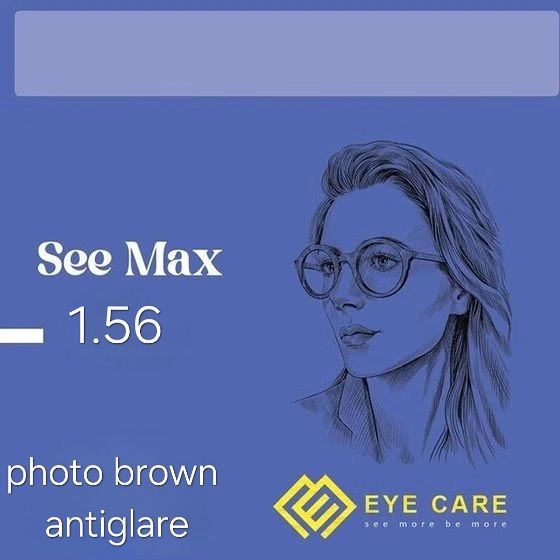 عدسی فتوکرومیک قهوه ای به همراه پوشش رانندگی see max1.56 See max photobrown Antiglare